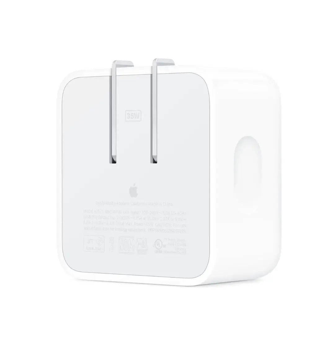 Apple 35W Dual USB-C Port Compact Power Adapter