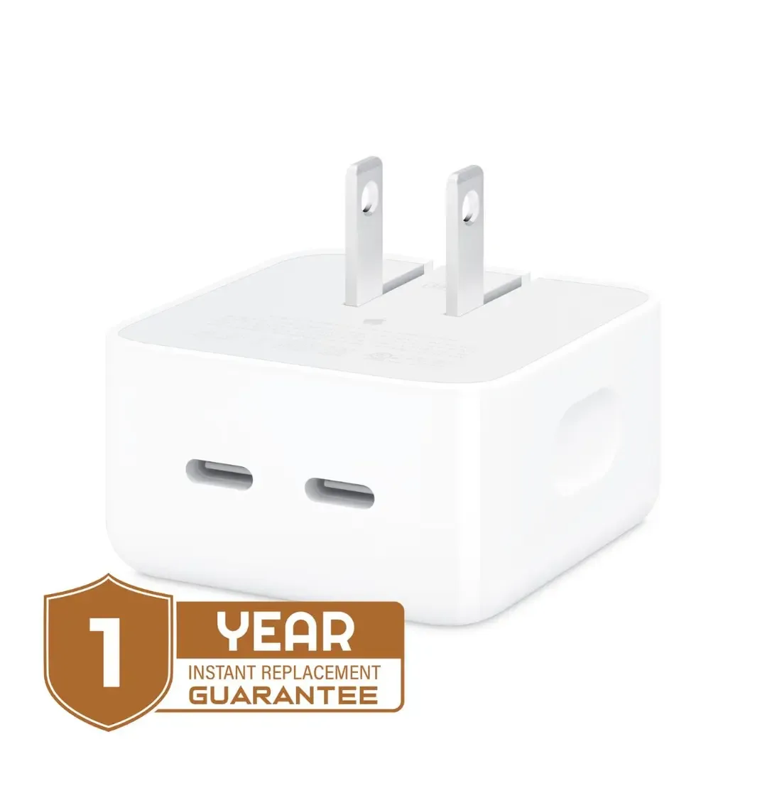 Apple 35W Dual USB-C Port Compact Power Adapter