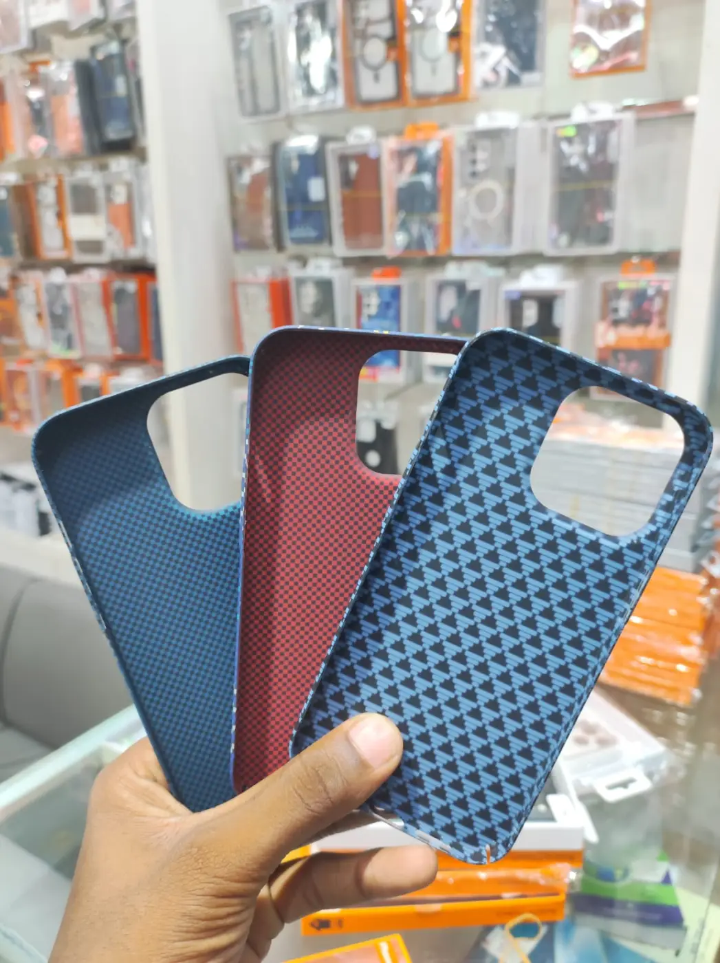 Carbon Fiber Texture Slim Phone Case