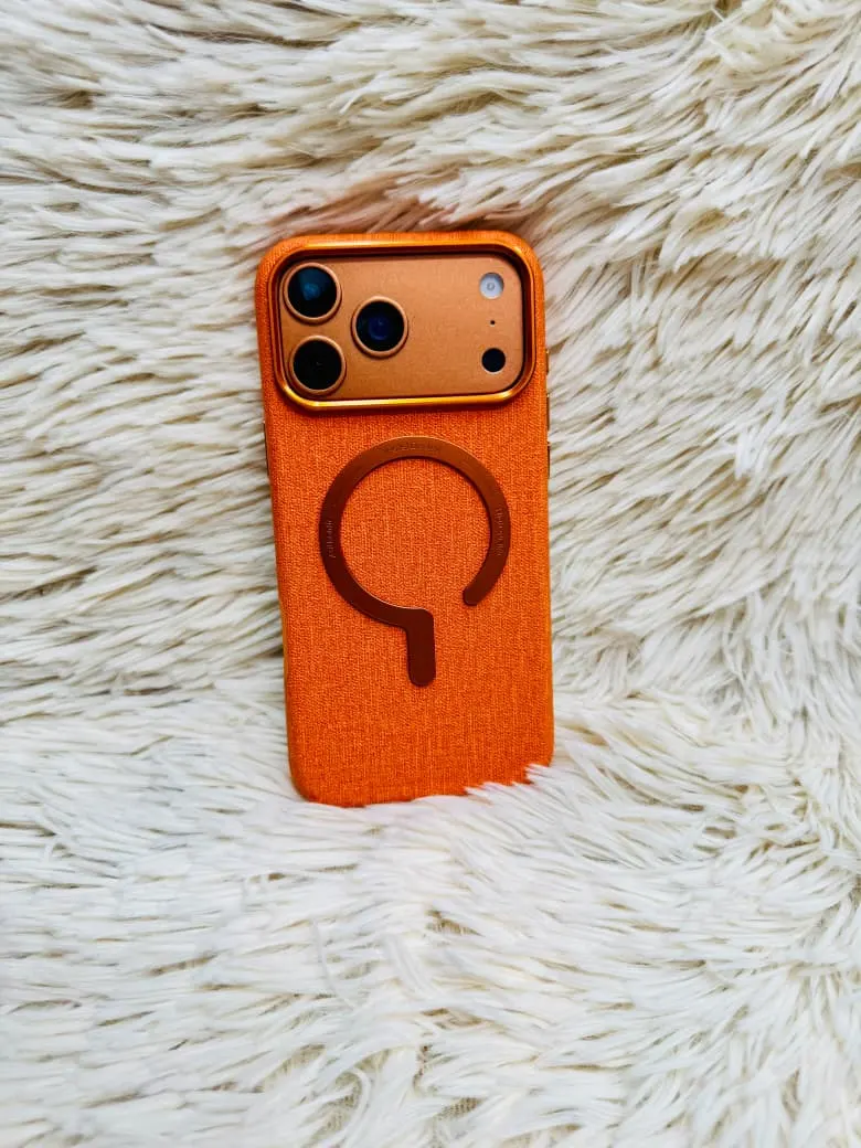 Premium Woven Fabric MagSafe Case with Metallic Camera Protection