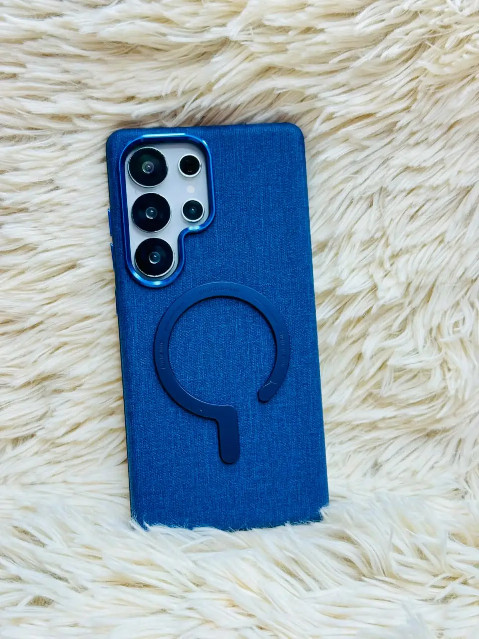 Premium Woven Fabric MagSafe Case with Metallic Camera Protection