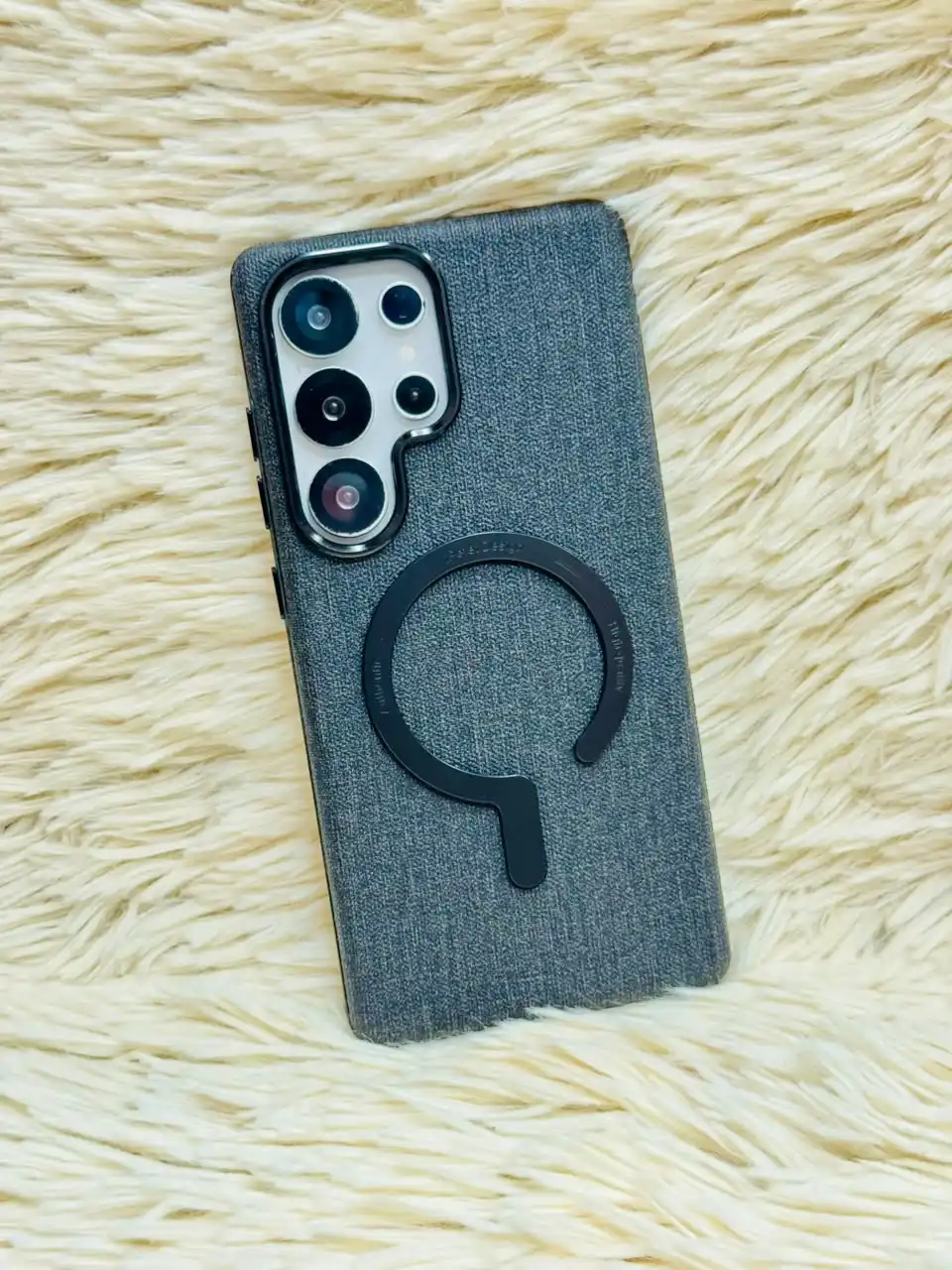 Premium Woven Fabric MagSafe Case with Metallic Camera Protection