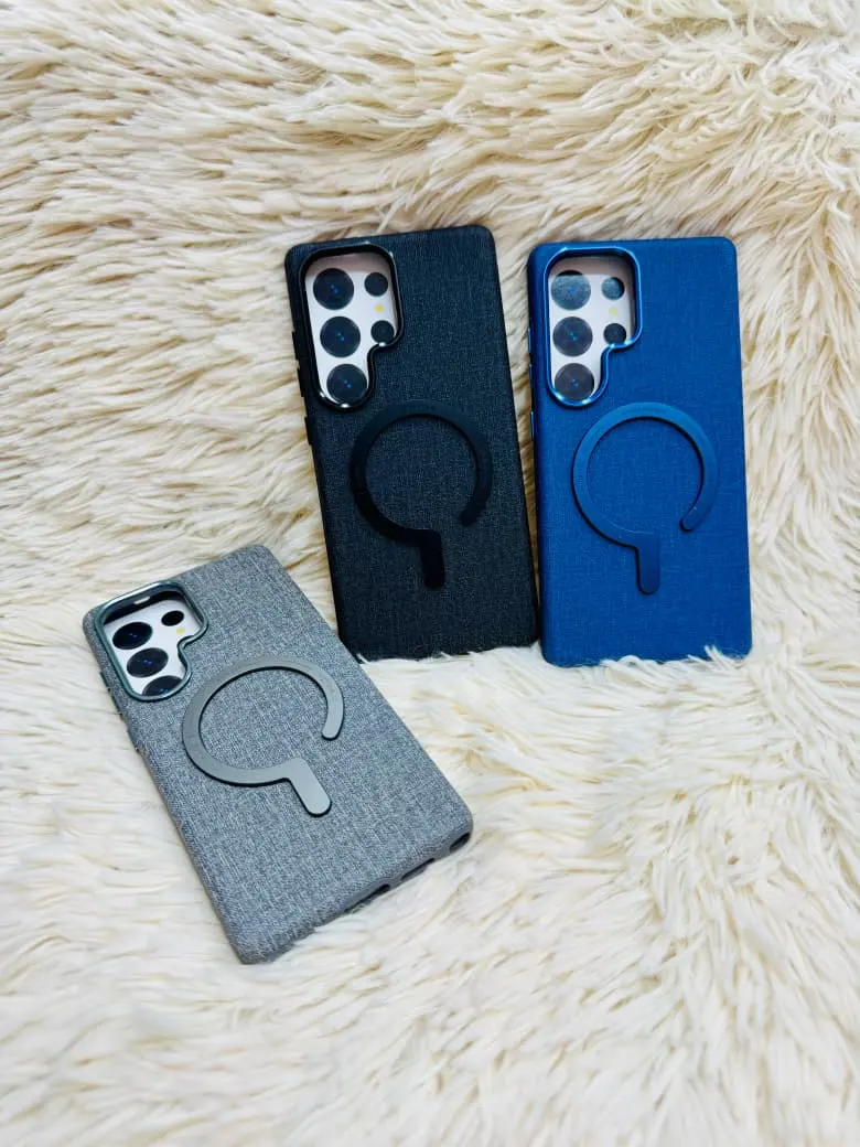 Premium Woven Fabric MagSafe Case with Metallic Camera Protection