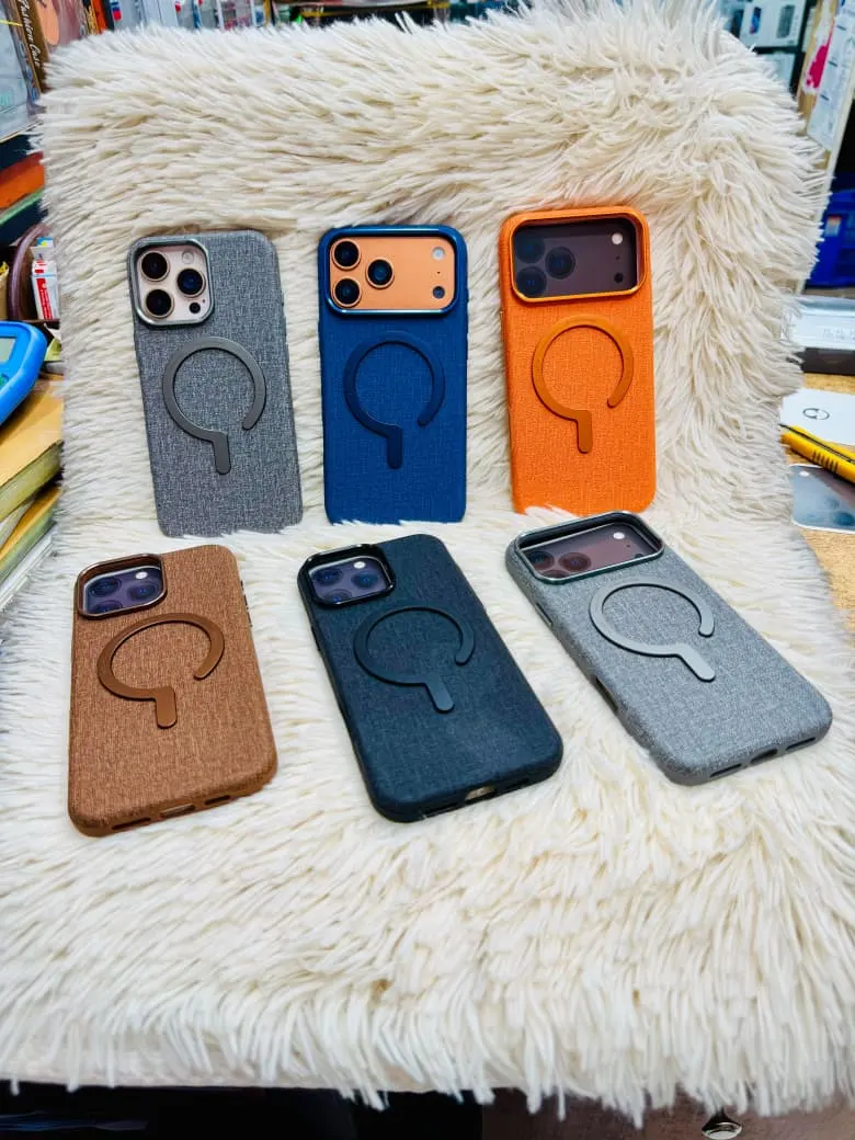 Premium Woven Fabric MagSafe Case with Metallic Camera Protection